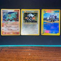 Lotto carte pokemon vintage holo reverse