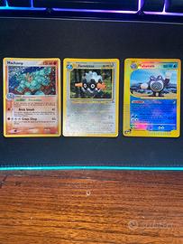 Lotto carte pokemon vintage holo reverse