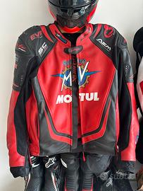 Giacca moto 100% pelle bovino L
