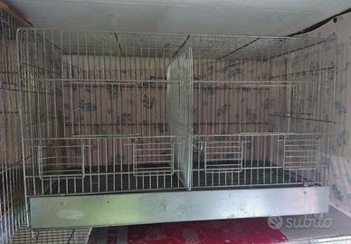 C.E.R.C.O gabbie zincate da 65 cm per canarini