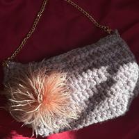 Borsa in Lana Crochet Color Glicine – Fatto a Mano