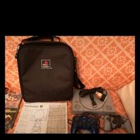 Playstation 1+ giochi +borsa +2 memory card + 2joy