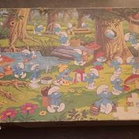 Puzzle Vintage anni '80 Clem Toys "Puffi"