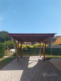 pergola legno posto auto