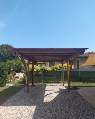 pergola legno posto auto