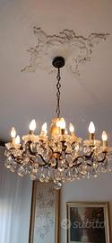 Lampadario in sospensione Cristallo Gocce 15 luci