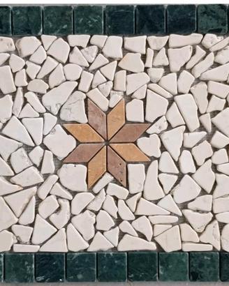 mosaico rosone marmo pavimento piastrelle 