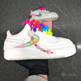 🌈Nike Air Force 1 Rainbow handmade uniche 37.5