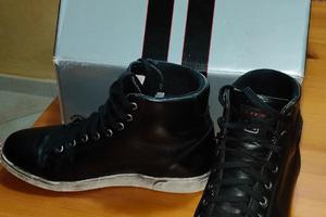 SCARPE ALTE MOTO UOMO TCX X-STREET WP-PELLE BLACK