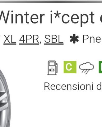4 gomme Hankook invernali 225/50 R18 Winter I*cept