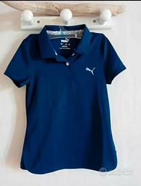 Polo t-shirt blu notte 9/10 anni Puma bambino/a