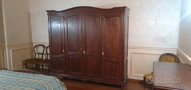 Camera da letto completa in noce nazionale 