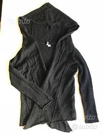 Cardigan nero manica lunga hm divided cappuccio