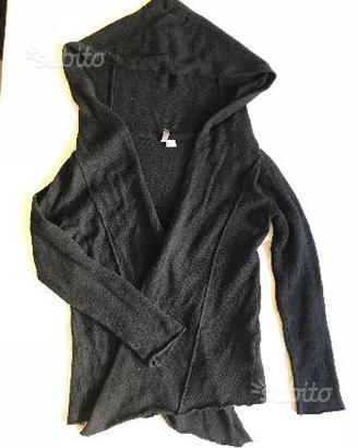 Cardigan nero manica lunga hm divided cappuccio