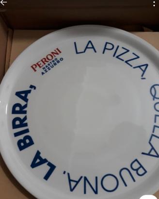 set 4 piatti pizza nastro azzurro sigillati