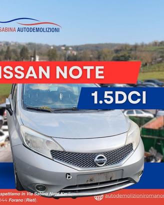 Nissan note 2015 ricambi usati vettura rottamata