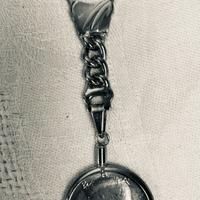 Portachiavi in argento con moneta Kennedy