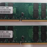 Coppia moduli RAM DDR2 4 GB