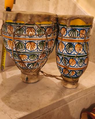 Coppia Di Bongo In Ceramica Kenioti Efficienti Per