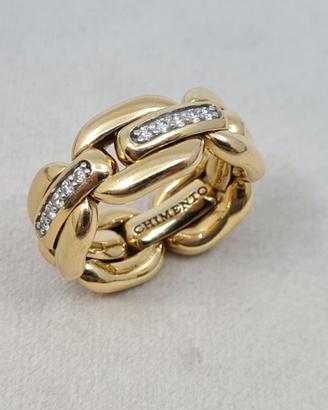 Anello Chimento Oro e Diamanti misura estendibile
