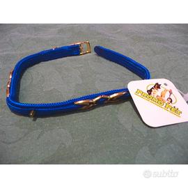 Collarino per cane/gatto blue elettrico nuovo