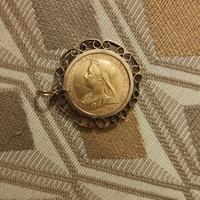 sterlina oro 22 kt regina vittoria velo