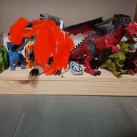 drago telecomandato e dinosauri robotici