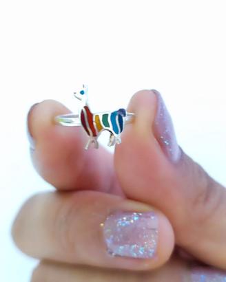 Anello Lama Di Argento