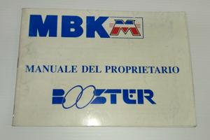 MBK Booster 1a Serie 1990 Manuale Del Proprietario