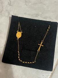 Collana rosario acciaio inossidabile