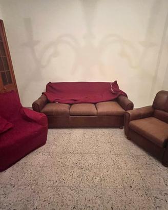 Salotto completo colore marrone