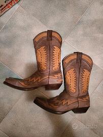 Stivali in pelle stile texano