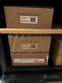 Vino masseto verticale 2018-2019-2020-2021
