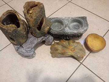 Set Accessori Terrario o Teca per Rettili e Anfibi