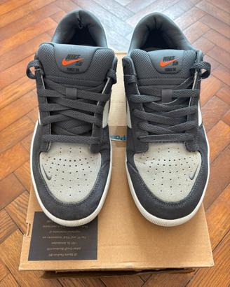 Scarpe Nike Dunk SB Uomo Pelle Grigio 45