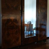 Antico armadio 3 ante specchio grande in radica