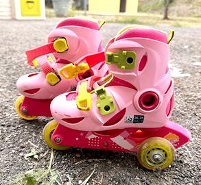 Pattini bambina tre ruote misura 26-28