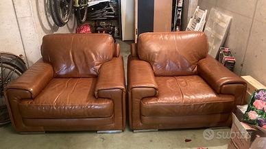 Poltrone Natuzzi in pelle