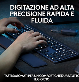 Logitech MX Keys S,Tastiera Wireless