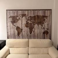 Quadro planisfero canvas IKEA (200x140)