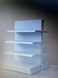 Gondola Metallica Bifacciale Per Arredo Negozi