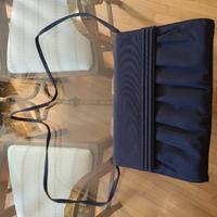 Borsa da cerimonia tessuto blu