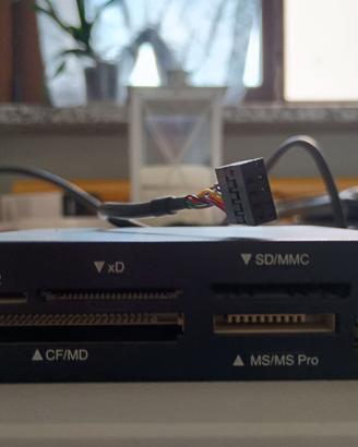 Lettore schede di memoria + USB 2.0 per PC fissi