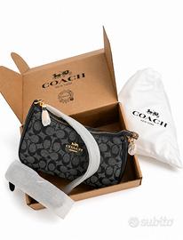 Borsa Coach Nolita 19 in Tela Signature Nera.-Nuov