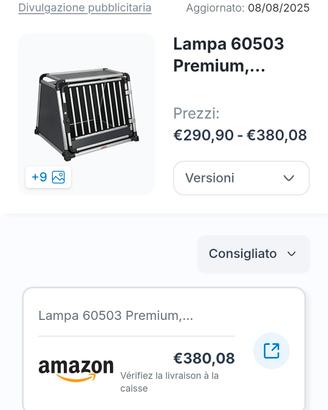 trasportino/kennel per cani