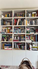 Soggiorno libreria e parete attrezzata
