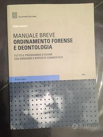 Manuale Breve Ordinamento forense e deontologia
