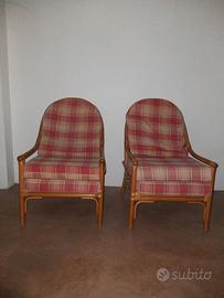 Salottino in rattan, salotto sfoderabile credenza