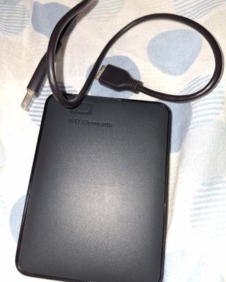 Hard Disk Esterno WD 2TB + custodia e scatola