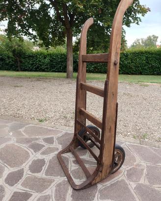 carrello da mulino per sacchi farina anni '30-40